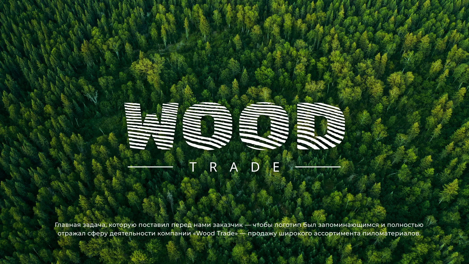 Разработка логотипа для компании «Wood Trade» в Пучеже