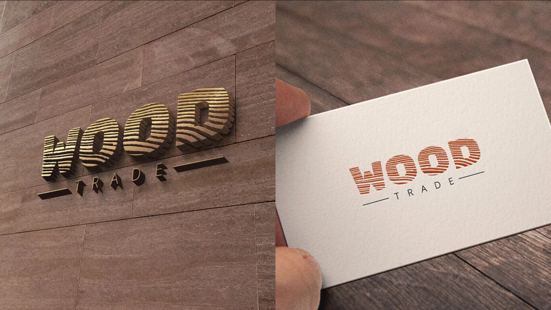 Разработка логотипа для компании «Wood Trade» в Пучеже