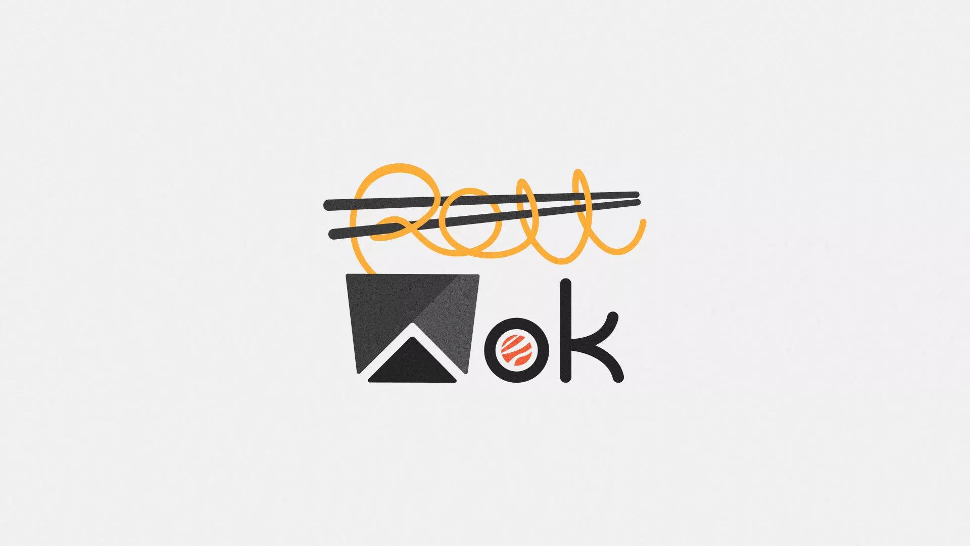 Разработка логотипа в Пучеже для суши-бара «Roll Wok Club»